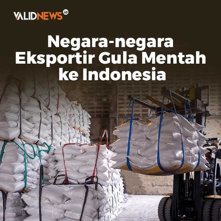 Negara-negara  Eksportir Gula Mentah  ke Indonesia